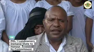 PDL 1 Landowners, Hiwa and Tukuba Clan Demand State to Honour Its Committment of K20 Million.