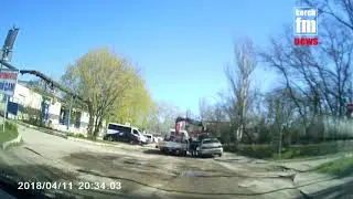 Нарезка опасного вождения и эвакуация авто в Керчи