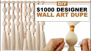 beautiful combed macrame yarn art tutorial
