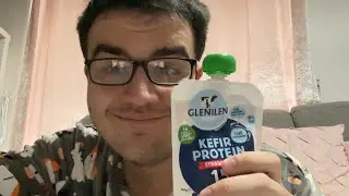 TRYING GLENILEN FARM’S KEFIR PROTEIN STRAWBERRY YOGHURT POUCH!!! Food Review