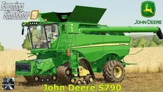 Farming Simulator 2019 / JOHN DEERE S790 TRACKED COMBINE / Mod Review