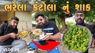 ભરેલા કંટોલા નું શાક | Village Cooking | Tej Ahir Vlogs