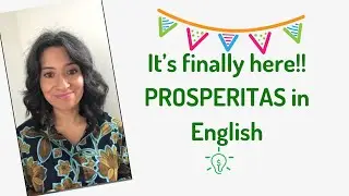 FINALLY!! Prosperitas launches in ENGLISH