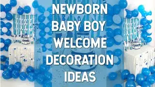 Newborn Baby boy Welcome Decoration ideas || Baptism Decoration ideas || DIY Projects