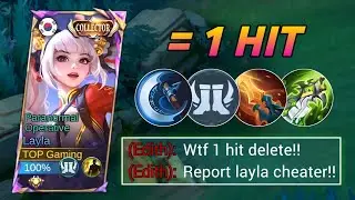 LAYLA BEST 1 HIT DAMAGE BUILD AND EMBLEM 2024!😈 (must try) - MLBB