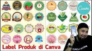 How to Make a Product Label Sticker in canva - product sticker tutorial with canva