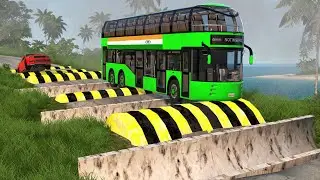 Cars vs Indian Roads Speed Bumps - BeamNG Drive - 🔥 ULTIMATE Edition Compilation