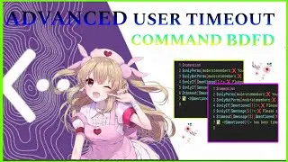 ADVANCED USER TIMEOUT  | BDFD TUTORIAL | USER TIMEOUT | Bot Designer