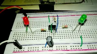 How to make a dual LED flasher circuit