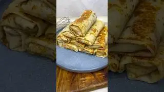 Заварные блины на молоке и кипятке 