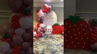 🍓 #berryfirstbirthday #1stbirthday #kidspartyideas  #balloons