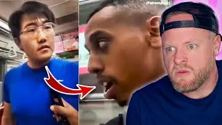 Live-Streamer Harassing Train Riders Gets CONFRONTED (satisfying) - BRAINWORMS