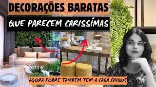 "10 ideias baratas para fazer a casa simples parecer chique - Decoração que você mesmo pode fazer!
