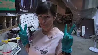 Микрозелень горох на вермикомпосте.