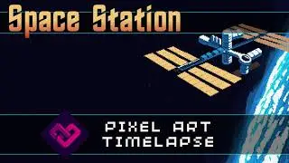 Pixel Art Timelapse - Space Station
