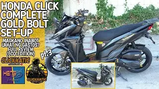 GOLD BOLT SET-UP HONDA CLICK 125i | MAGKANO LAHAT INABOT NG GASTOS | QUICK FULL REVIEW