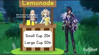Fresh lemonade-Kaeya, Jean, Barbra,and Venti