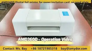 Amydor AMD360D A3 Digital gold foil printer, digital hot foil stamping machine, gold foil machine
