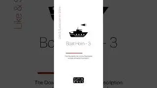 Boat Horn Sound 🚢🔊 / Ship Horn Sound / Horn SFX 