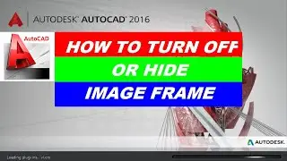 how to hide image frame or border line frame on autocad