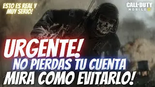 URGENT! DO IT NOW AND AVOID LOSING YOUR ACCOUNT! SOLUTION TO ACCOUNT LOSS ON LINE | COD Mobile