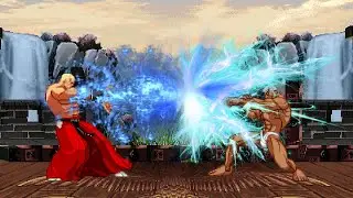 Urien Vs Geese Howard - Street Fighter X The King Of Fighters - Epic Boss Fight - CPS3/PotS/Infinite