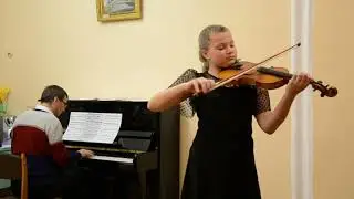 Перегудова Варвара 7 класс (13 лет), Ш. Берио Вариации d - moll, конц. Наумов А.В.