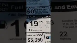 2025 BMW X6 M60i Gas Mileage Numbers