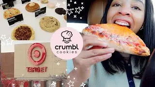 NEW Crumbl Cookie Review, Target Christmas Shopping, Pizza Mukbang!