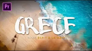 Un titre IDÉAL pour vos vidéos en DRONE I Tutoriel ÉCRITURE à la main Premiere Pro