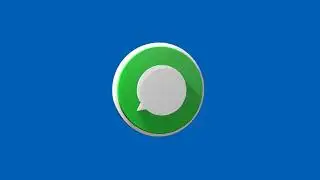 Free Green Screen Message 1 icon | no copyright | Chroma key - Free Green Screen Effects