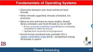 M2U5L9 CPU Thread Scheduling Process Contention Scope System Contention Scope