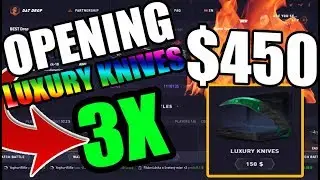 OPENING 3X LUXURY KNIVES CASE!!!!! 15,000 บาท($450)