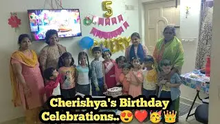 Cherishya's 5th Year Birthday Celebrations🎉🎂😍👑@Bangalore #dharvik #trending #video #viral #subscribe