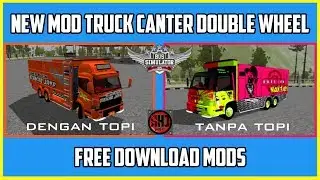 Bussid v.2.9.2 | New mods Truck canter Double wheel