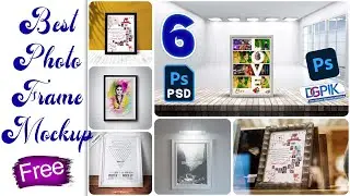 ‎Photo Frames Mockup Psd Free for Photoshop | Modern Photo Frame Mockup PSD Free