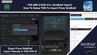 MSFS | TDS GTN Xi Pro | SimBrief Import