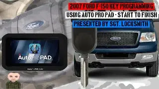 Adding a duplicate key for a 2007 Ford F-150, using the Auto Pro Pad Lite