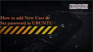 how to add user and set password in ubuntu