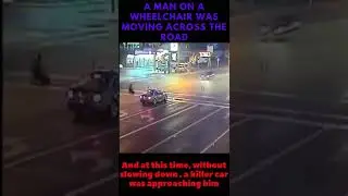 Hit a disabled person crossing the road. #shorts