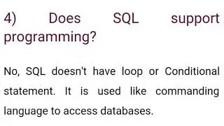 SQL interview questions and answers for beginners