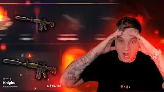 INSANE M4A4 KNIGHT FN WIN ON UPGRADE (HELLCASE)