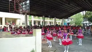 Mangaldan Central School (drum & lyre corps) performs at Brgy Salay. elem school