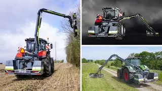 Mähen Sie auf beiden Seiten des Traktors | GreenTec Spider Serie
