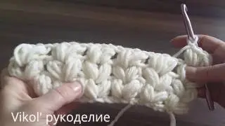 Knit crochet scarf with snuff