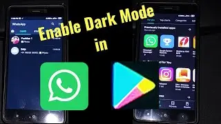 How to Enable Dark Mode in Whatsapp and Google Play Store | Android Tips and Tricks in Hindi