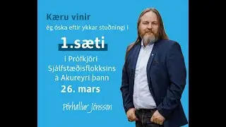 Þórhallur Jónsson í 1. sæti - xD Akureyri