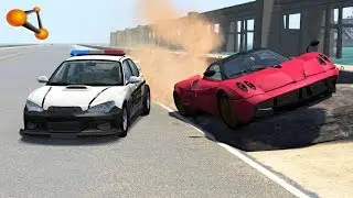 BeamNG.drive - High Speed Police Car Chase