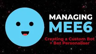 Managing MEE6 - Creating a Custom Bot + Bot Personaliser