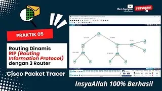 RIP Dynamic Routing Configuration with 3 Routers | Simulation in Cisco Packet Tracer